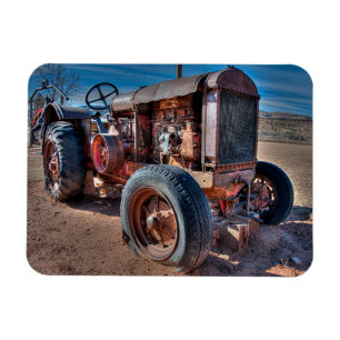 Magnet Flexible Fermes Tracteur d'antiquité rouillé