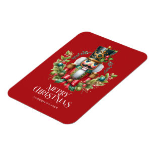 Magnet Flexible Festif Noisette de Noël Wreath Photo personnalisée