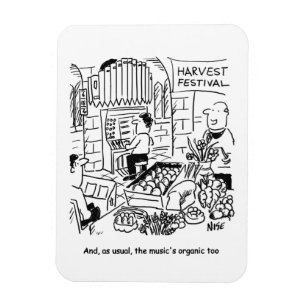 Magnet Flexible Festival de Harvest Service religieux avec un orga