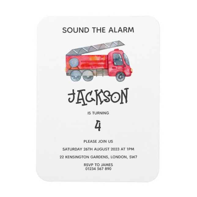 Magnet Flexible Fête d'anniversaire minimaliste moderne (Vertical)