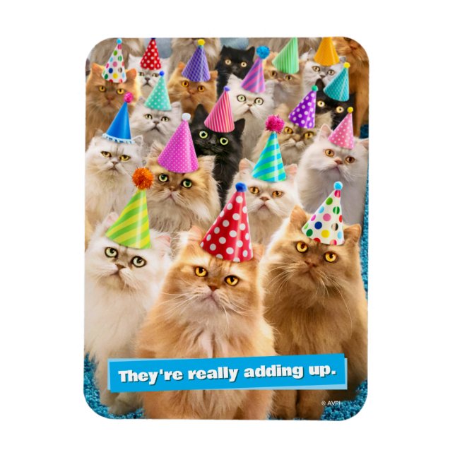 Magnet Flexible Fête de chats (Vertical)