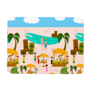 Magnet Flexible Fête de Piscine Groovy Jet Set