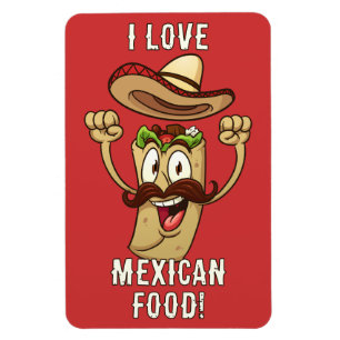 Magnet Flexible Fête de tacos avec texte personnalisé