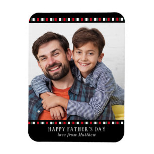 Magnet Flexible Fête des pères Moderne Personnalisée Photo Personn