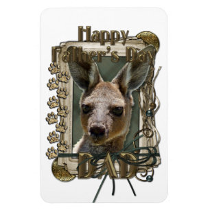 Magnet Flexible Fête des pères - Poches de pierre - Kangaroo