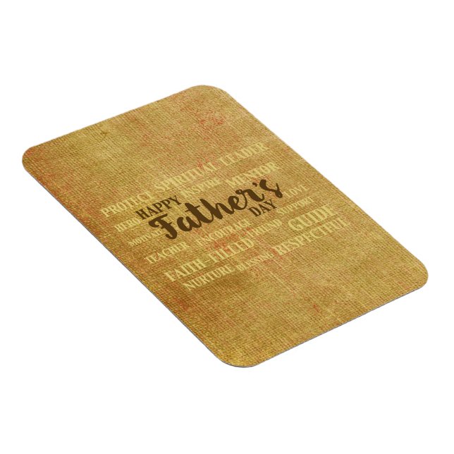 Magnet Flexible Fête des pères religieux, Qualités du père (Côté Droit)