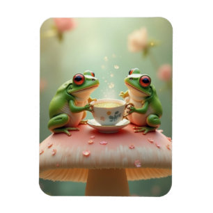Magnet Flexible fête du thé à la grenouille