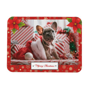 Magnet Flexible Fêtes de Noël personnalisées Photo