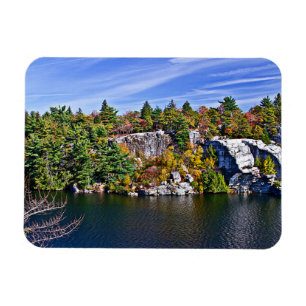 Magnet Flexible Feuillage d'automne autour de lac Minnewaska