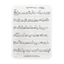 Magnet Flexible Feuille de musique manuscrite rectangle magnétique