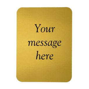 Magnet Flexible Feuille d'or ajouter votre message personnalisé he