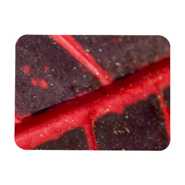 Magnet Flexible Feuille rouge variée hawaïenne (Horizontal)