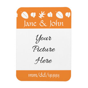 Magnet Flexible Feuilles automnales dans l'aimant orange Save-the-