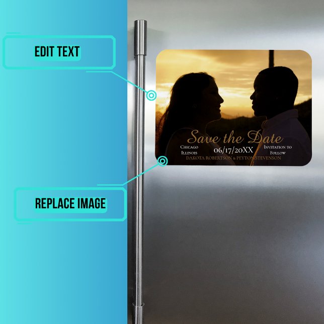 Magnet Flexible Feuilles d'aquarelle 02 Enregistrer la date (Please enjoy our design and see the others in the collection.)