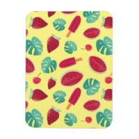 Feuilles de pavot, cerise, fraise et pastèque