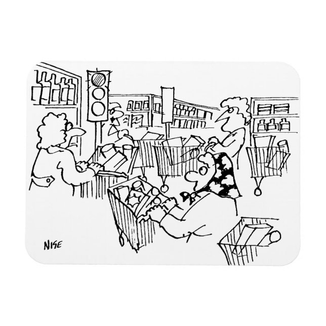 Magnet Flexible Feux de circulation dans un supermarché (Horizontal)