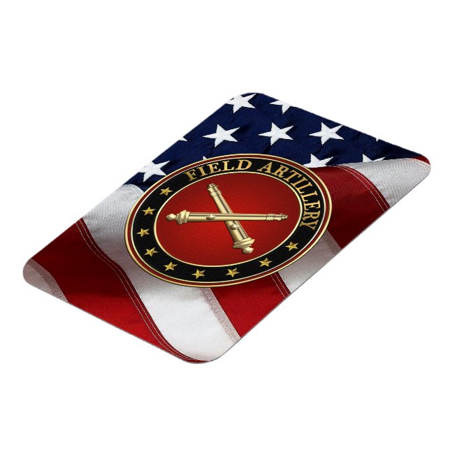 Magnet Flexible Field Artillery Branch Insignia Special Edition (Côté Gauche)