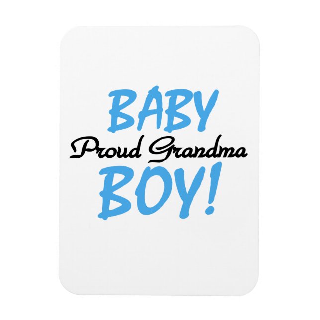Magnet Flexible Fière Grand-mère Baby-Boy Cadeaux (Vertical)