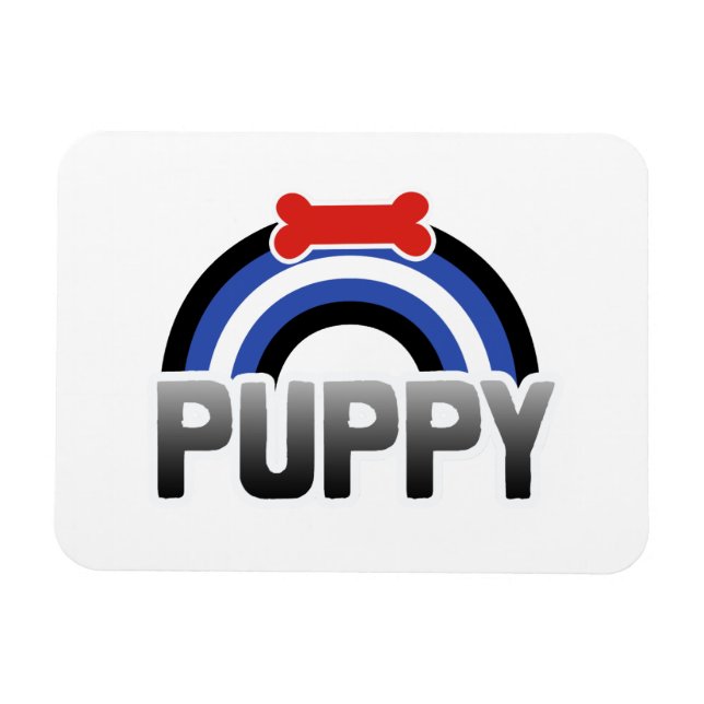 Magnet Flexible Fierté de jeu de chiot (Horizontal)