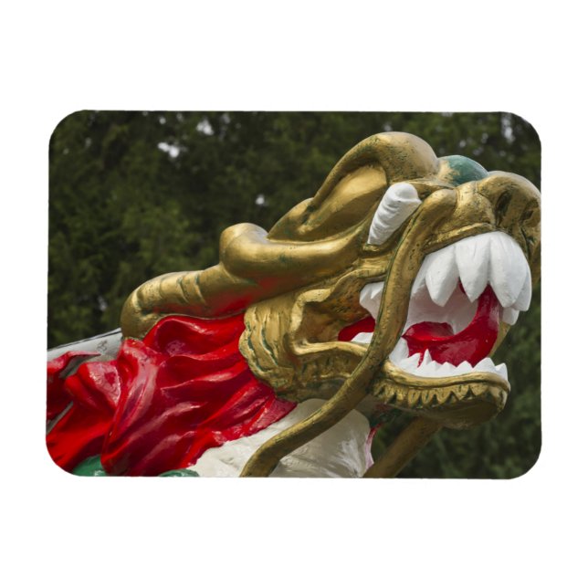 Magnet Flexible Figure de proue du dragon chinois, Stanley Park (Horizontal)
