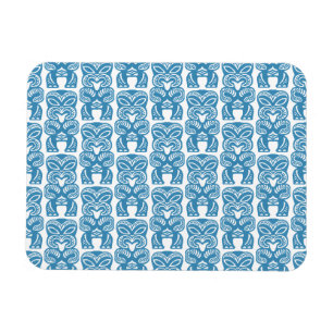 Magnet Flexible Figure symbole de chance Tiki bleu