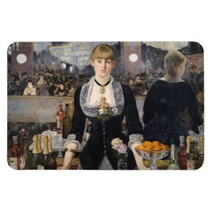 Magnet Flexible Fille de barmaid victorienne aux Folies Bergère, F