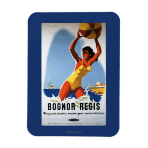 Magnet Flexible Fille de chemins de fer et affiche britanniques de