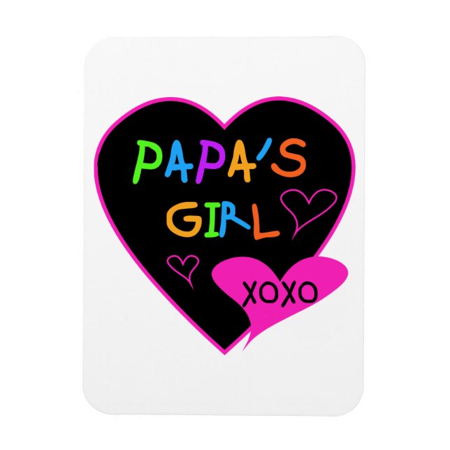Magnet Flexible Fille de Papa Tee - shirts, Casquettes, Mugs, Bout (Vertical)