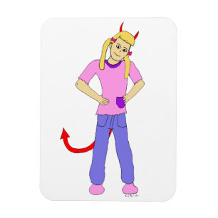 Magnet Flexible fille diable
