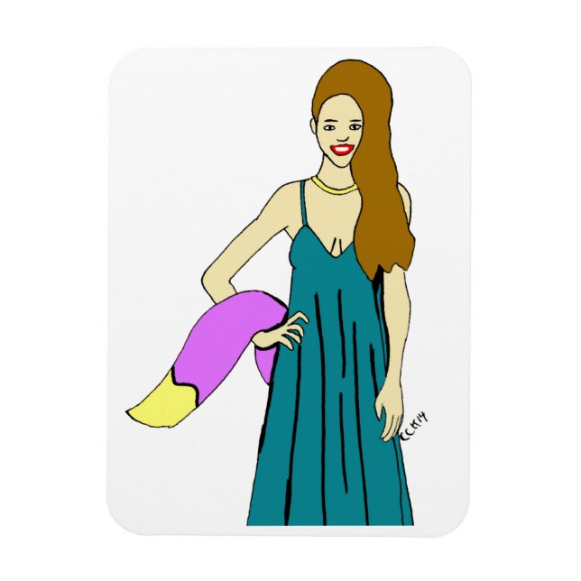 Magnet Flexible fille foy (Vertical)