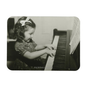 Magnet Flexible Fille jouant le piano