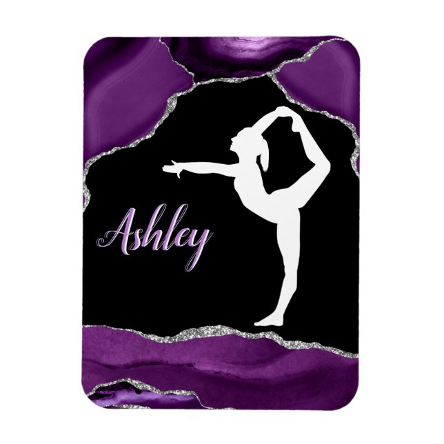 Magnet Flexible Filles Purple Parties scintillant Gymnastique Dans (Vertical)