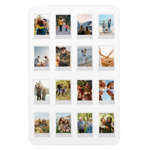 Magnet Flexible Film instantané personnalisé 16 Photo Collage