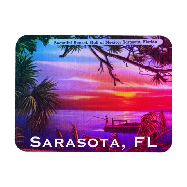Magnet Flexible FL Beach Sunset - Gulf of Mexico (Horizontal)