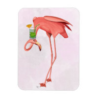 Flamant rose avec Cocktail