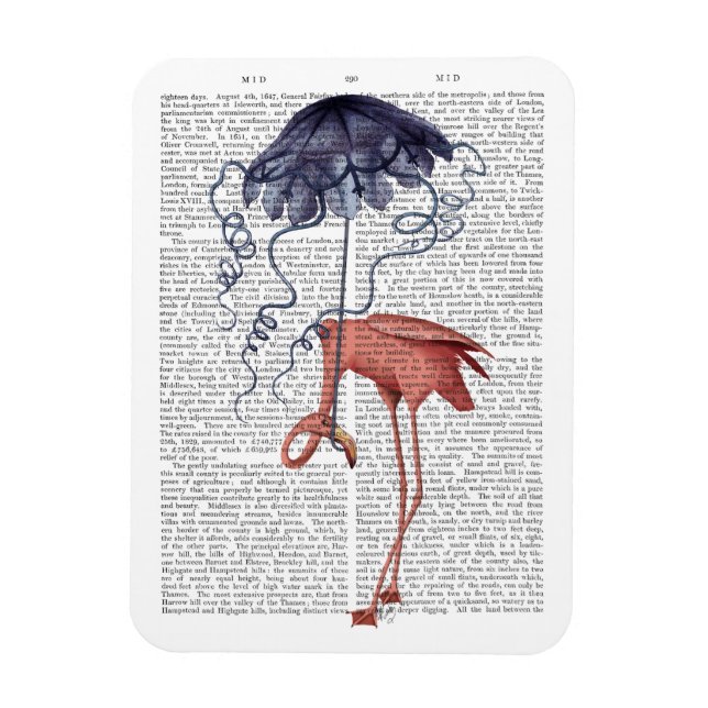 Magnet Flexible Flamant rose et parasol (Vertical)
