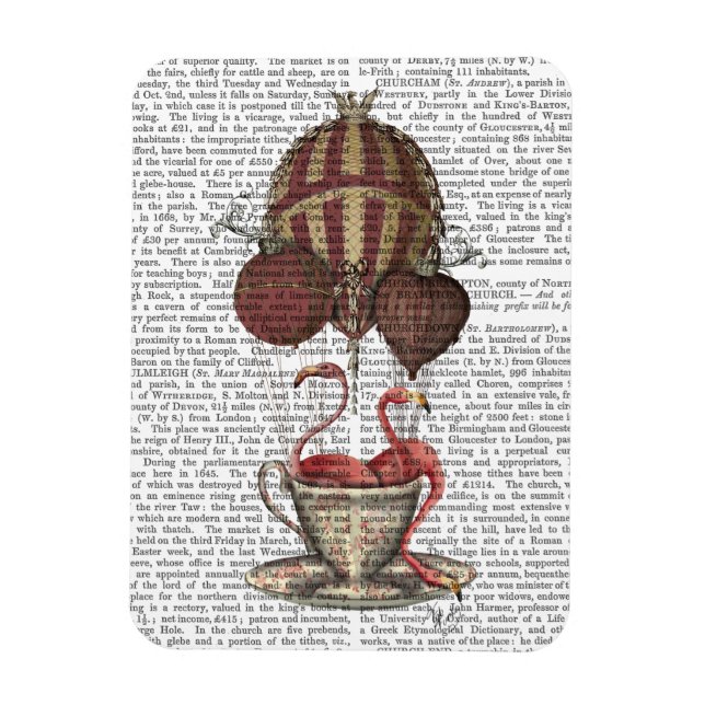 Magnet Flexible Flamants roses en Teacup (Vertical)