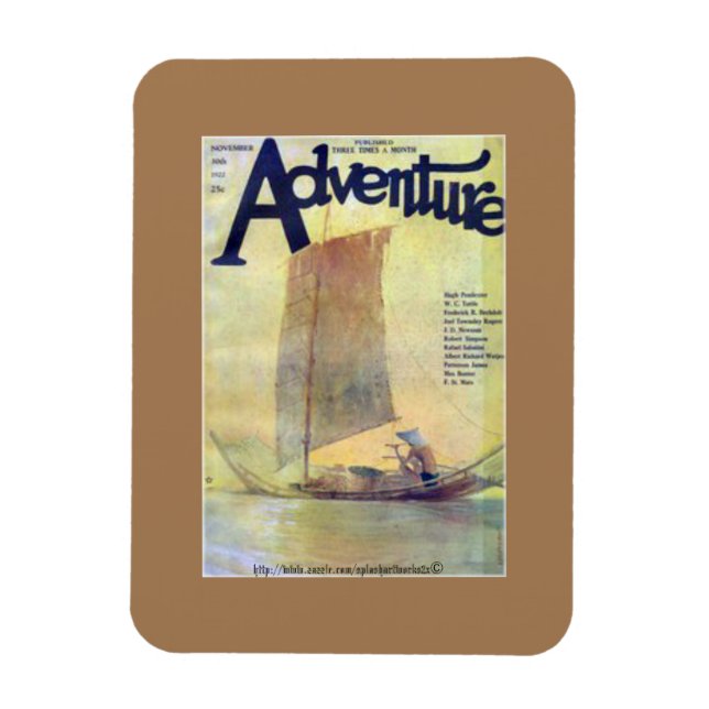 Magnet Flexible "Flammes de la tempête par W. C. Tuttle" (Vertical)