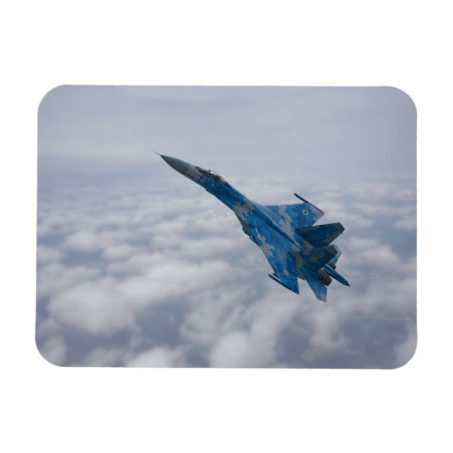 Magnet Flexible Flanker SU-27 Au-Dessus Des Nuages (Horizontal)