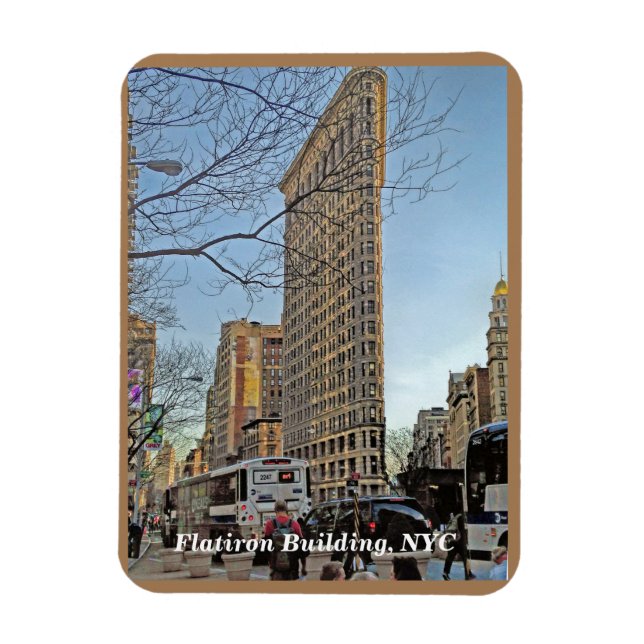 Magnet Flexible Flatiron Building Iconic Skyscraper New York City (Vertical)