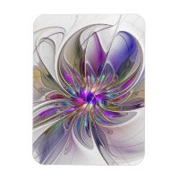 Fleur d'art fractal abstrait énergique et coloré