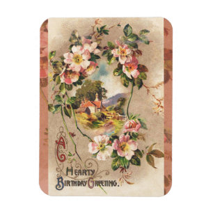 Magnet Flexible Fleur de naissance victorienne de l'époque 1800