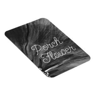 Magnet Flexible Fleur de porche / Noir et blanc / Photo flexible