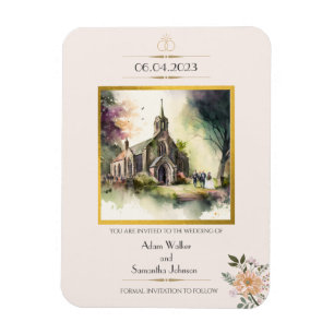 Magnet Flexible Fleur d'or de l'église traditionnelle Enregistrer 