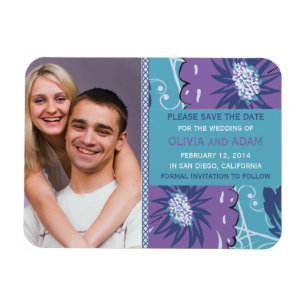 Magnet Flexible Fleur funky enregistrer l'aimant de date