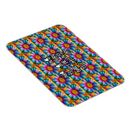 Magnet Flexible Fleurs colorées mignonnes Motif