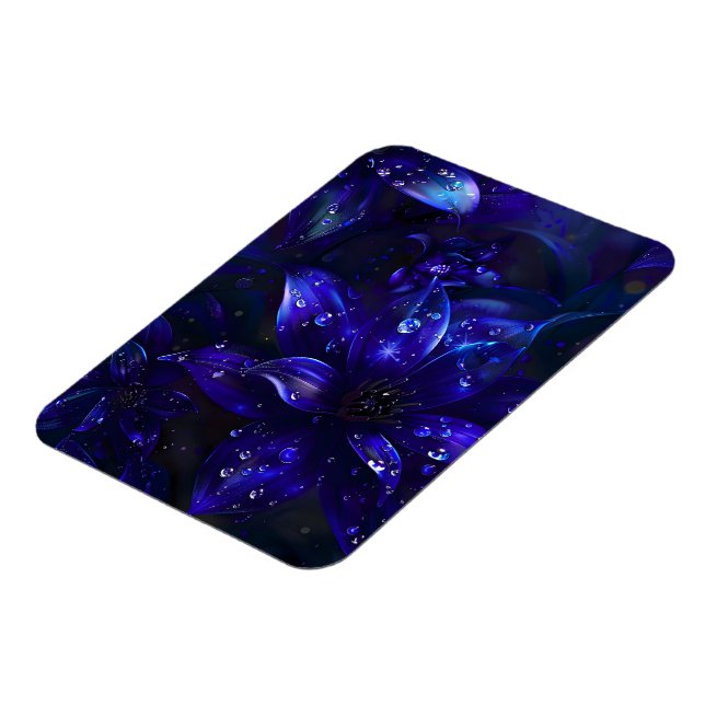 Magnet Flexible Fleurs de minuit argentées (Côté Gauche)