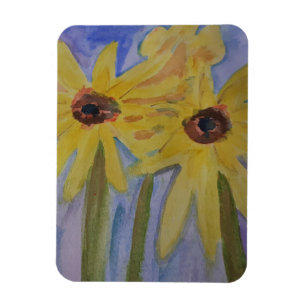 Magnet Flexible Fleurs de soleil jaunes d'été Aimant photo flexibl