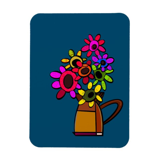 MAGNET FLEXIBLE FLEURS MEXICAINES (Vertical)