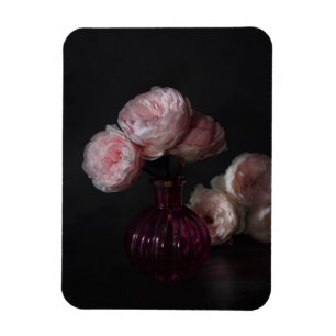 Magnet Flexible Fleurs Pale Pink Peonies dans Vase